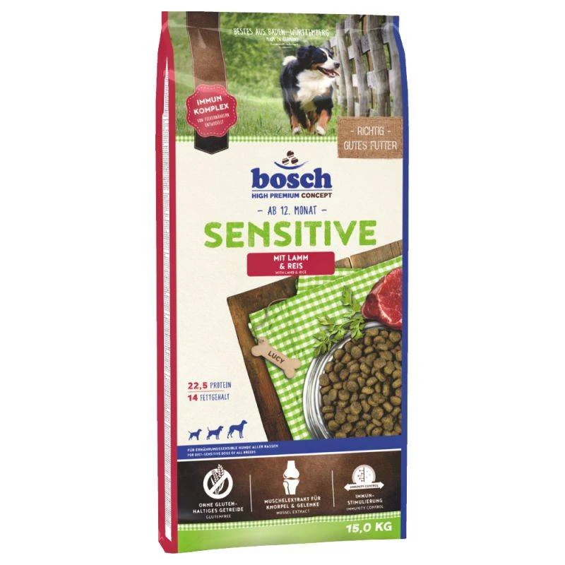 BOSCH Sensitive Lamb & Rice 15kg 1 BOSCH Sensitive Lamb & Rice 15kg