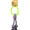 BECO PETS Anneau à Mâcher Sur Une Ficelle Vert L 28cm