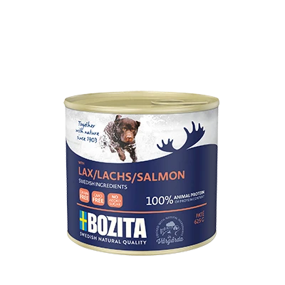 BOZITA Dog : Pâté De Saumon 625g X12 1 BOZITA Dog : Pâté De Saumon 625g X12
