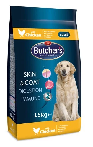BUTCHER'S Skin&Coat Digestion Immune Poulet 15kg - Nouvelle Recette 1 BUTCHER'S Skin&Coat Digestion Immune Poulet 15kg - Nouvelle Recette