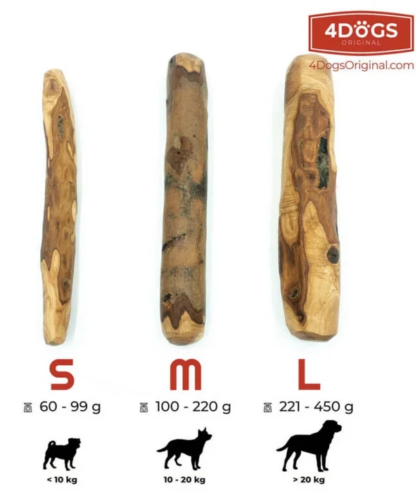 Bâton D'olivier 4DOGS - M (chien 10kg-20kg) 2 Bâton D'olivier 4DOGS - M (chien 10kg-20kg) – Image 2