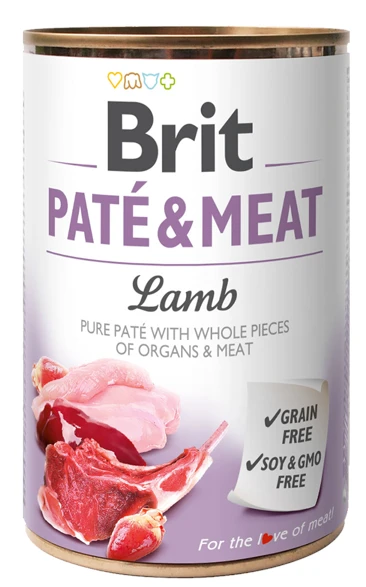 Brit Pate & Meat Agneau 400g X12 1 Brit Pate & Meat Agneau 400g X12