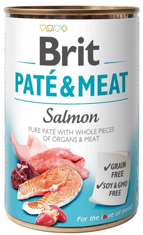 Brit Pate & Meat Avec Du Saumon 400g X12 3 Brit Pate & Meat Avec Du Saumon 400g X12 – Image 3