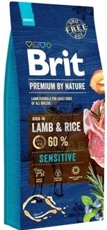 Brit Premium By Nature Sensitive Avec Agneau Et Riz 15kg 1 Brit Premium By Nature Sensitive Avec Agneau Et Riz 15kg