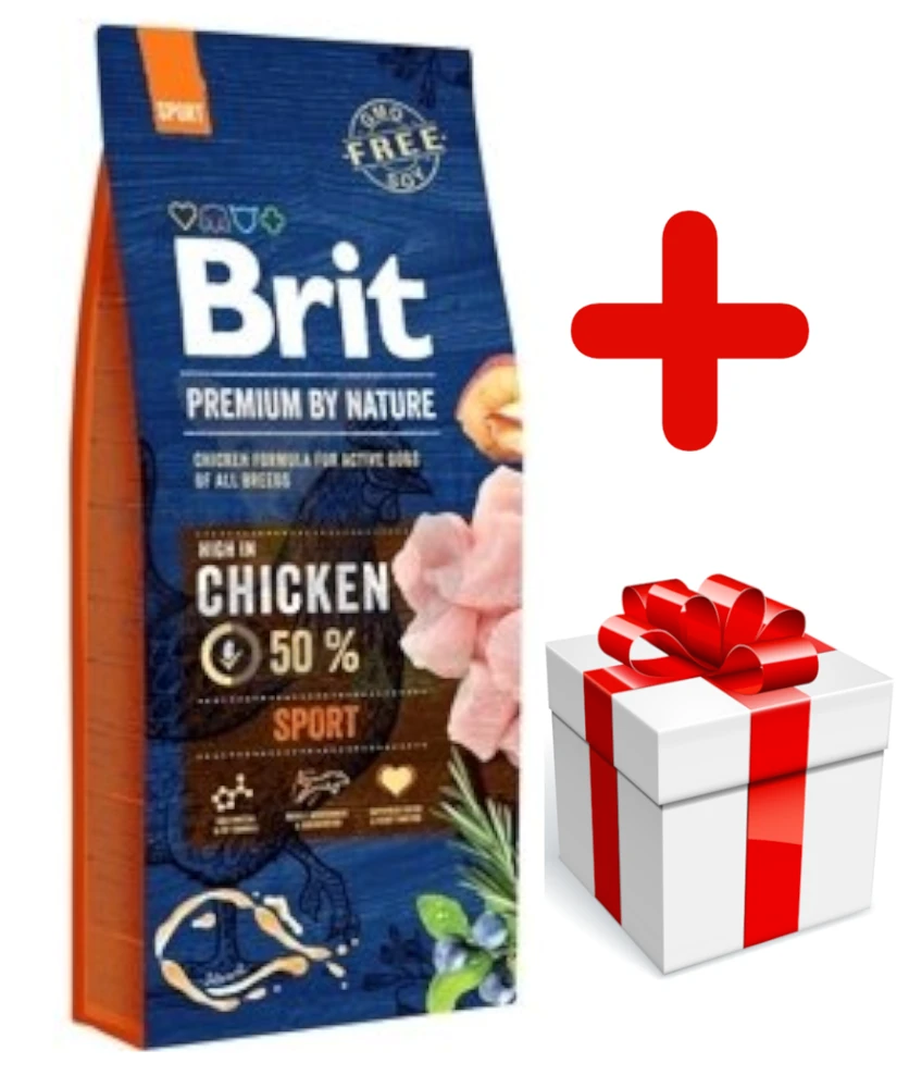Brit Premium By Nature Sport 15kg + Surprise Gratuite Pour Chien 1 Brit Premium By Nature Sport 15kg + Surprise Gratuite Pour Chien