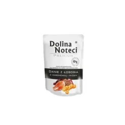 DOLINA NOTECI Plat De Saumon Aux Carottes Et Au Riz 100g - Nourriture Humide Pour Chien X12 -Promos Paw Mignon Boutique fre pl DOLINA NOTECI Plat de saumon aux carottes et au riz 100g nourriture humide pour chien 28784 1