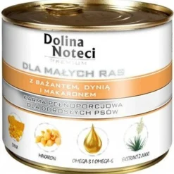 Dolina Noteci Premium Pour Chiens De Petite Taille Avec Faisan, Potiron Et Pâtes 185g X12