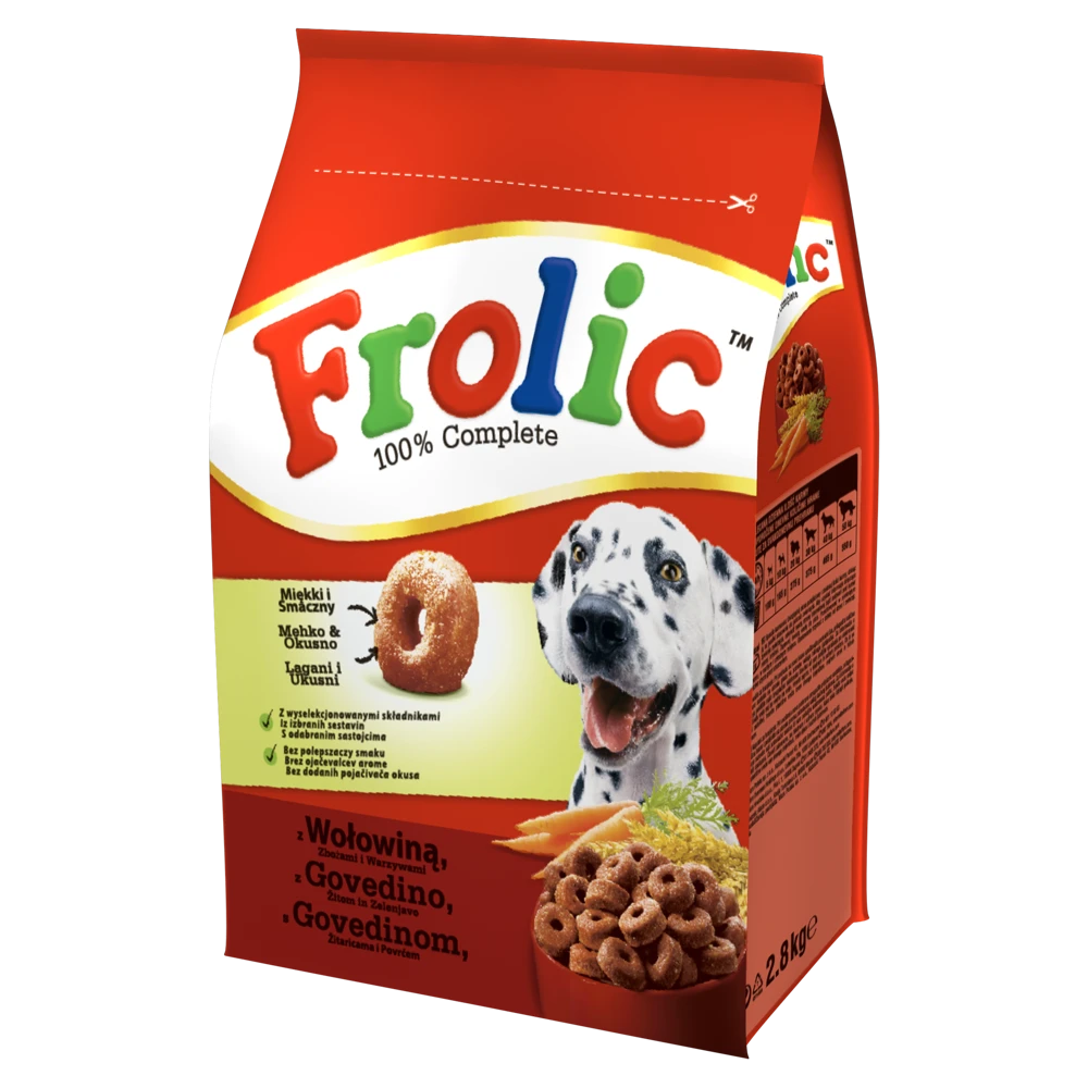 FROLIC Croquettes Pour Chiens Au Bœuf, Légumes Et Céréales 2,8kg+Surprise Gratuite Pour Chien 3 FROLIC Croquettes Pour Chiens Au Bœuf, Légumes Et Céréales 2,8kg+Surprise Gratuite Pour Chien – Image 3