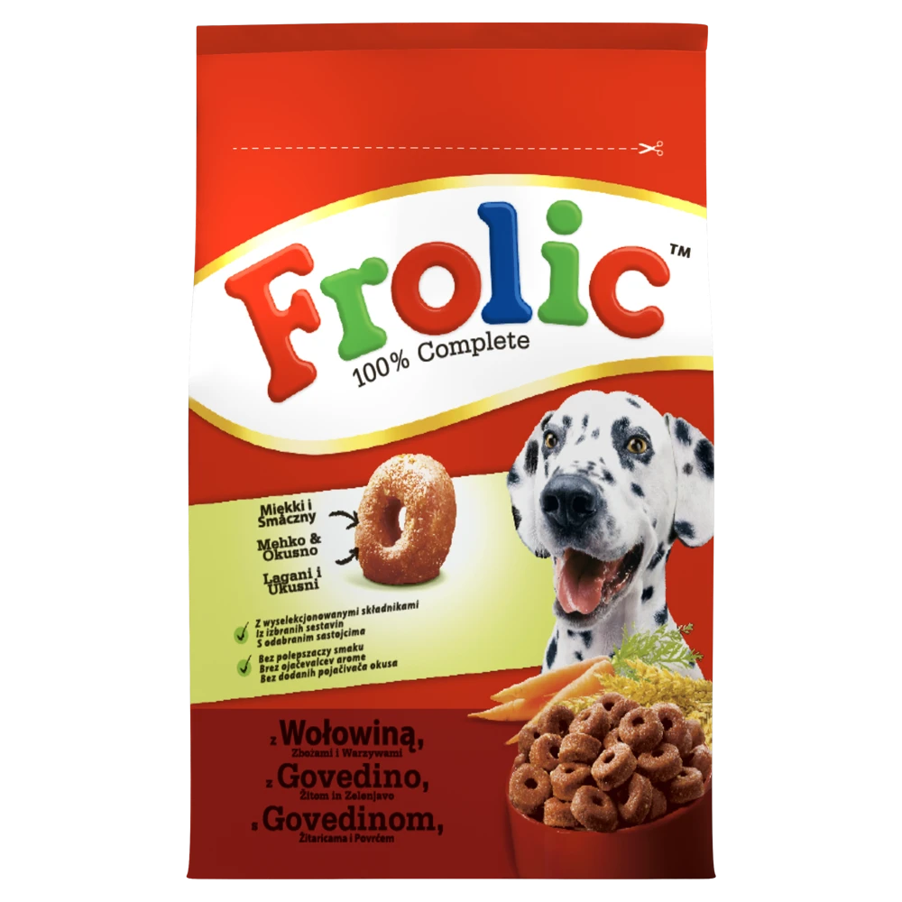 FROLIC Croquettes Pour Chiens Au Bœuf, Légumes Et Céréales 2,8kg+Surprise Gratuite Pour Chien 2 FROLIC Croquettes Pour Chiens Au Bœuf, Légumes Et Céréales 2,8kg+Surprise Gratuite Pour Chien – Image 2