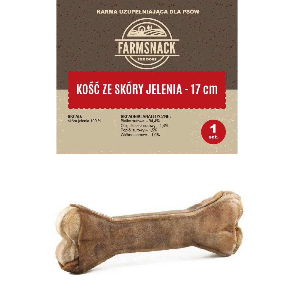 FarmSnack Peau De Cerf Os 17cm 1 FarmSnack Peau De Cerf Os 17cm