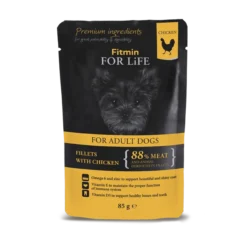 Fitmin Dog For Life Adult Poulet Et Jambon En Gelée 85g X 12