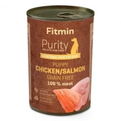Fitmin Dog Purity Puppy Saumon Avec Poulet 400g X6