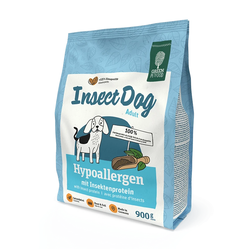 GREEN PETFOOD InsectDog Hypoallergénique 900g 1 GREEN PETFOOD InsectDog Hypoallergénique 900g