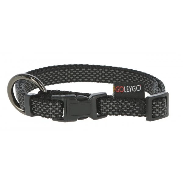 KERBL Set GoLeyGo, Sangle De Collier+laisse Avec Adaptateur 15mm X 29-45cm, 1cm X 1,4-2m,noir,S,max.15kg 2 KERBL Set GoLeyGo, Sangle De Collier+laisse Avec Adaptateur 15mm X 29-45cm, 1cm X 1,4-2m,noir,S,max.15kg – Image 2