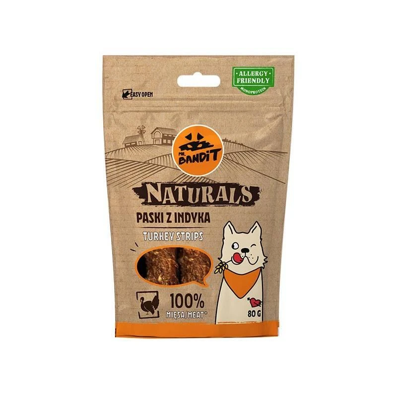 MR. BANDIT NATURALS - Lanières De Dinde 100% Viande 80 G X12 1 MR. BANDIT NATURALS - Lanières De Dinde 100% Viande 80 G X12