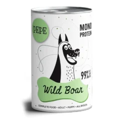 PEPE MONO PROTEIN Sanglier (gibier) 5x400g+ 1 GRATIS !!! -Promos Paw Mignon Boutique fre pl PEPE MONO PROTEIN Sanglier gibier 400g 26581 1