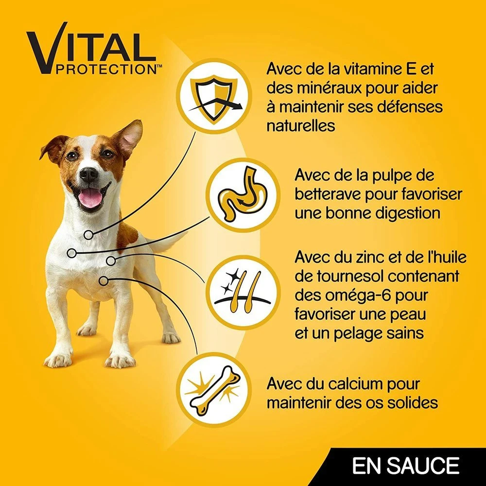 Pedigree Croquettes Pour Chiens Adultes Au Poulet, Au Bœuf, à La Dinde Et à L'agneau 12x100g 2 Pedigree Croquettes Pour Chiens Adultes Au Poulet, Au Bœuf, à La Dinde Et à L'agneau 12x100g – Image 2