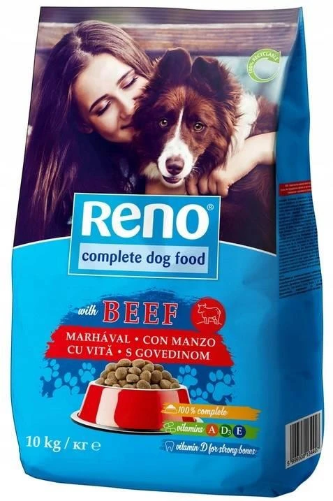 Reno Aliments Secs Pour Chiens Avec Boeuf 10kg 1 Reno Aliments Secs Pour Chiens Avec Boeuf 10kg