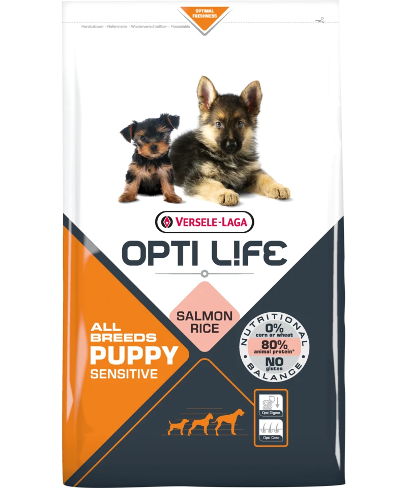 Versele-Laga Opti Life Puppy Sensitive Saumon Au Riz 2.5kg 2 Versele-Laga Opti Life Puppy Sensitive Saumon Au Riz 2.5kg – Image 2